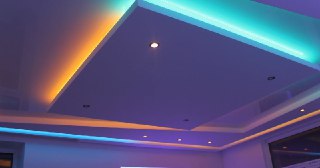 Натяжной потолок с подсветкой Большой Камень, цена от 2069 руб.